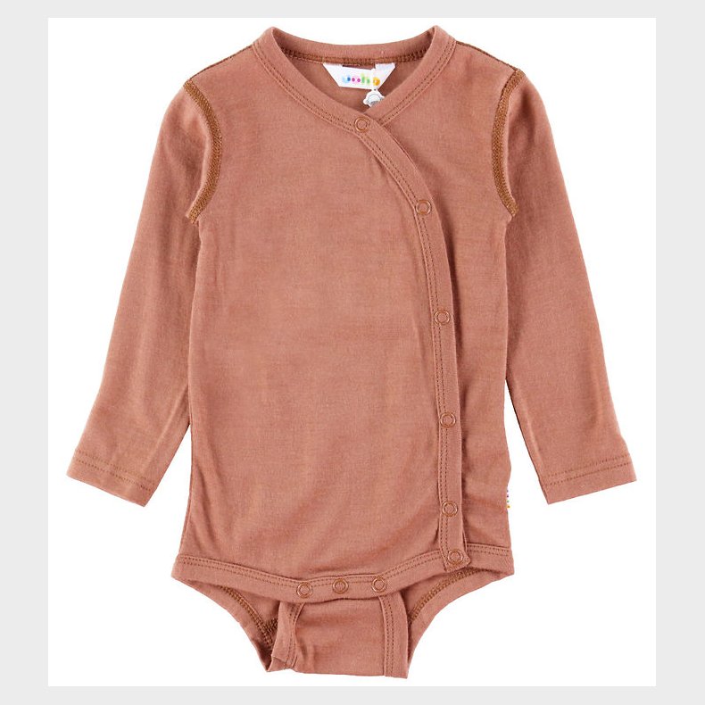 Joha Sl�-om Body l/� - Uld - R�d/Brun