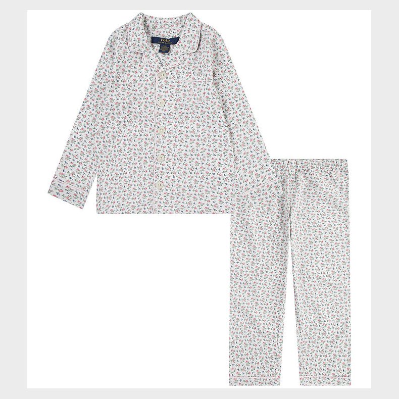 Polo Ralph Lauren Natt�j - Cloud Dancer/Rsa m. Blomster