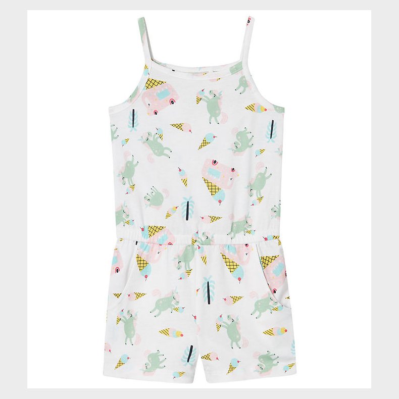 Name It Sommerdragt - NmfVigga - Bright White/Unicorn And Icecre