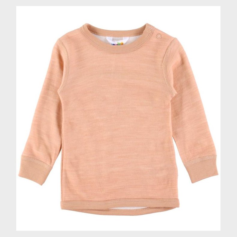 Joha Bluse - Uld/Bambus - Fersken