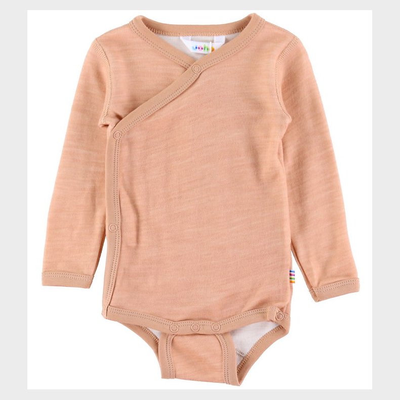 Joha Sl�-om Body l/� - Uld/Bambus - Fersken