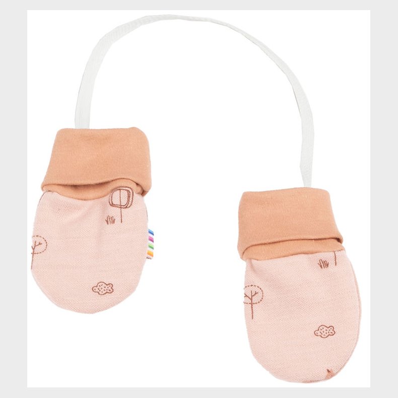 Joha Luffer - Uld/Bambus - 2-Lags - Fersken