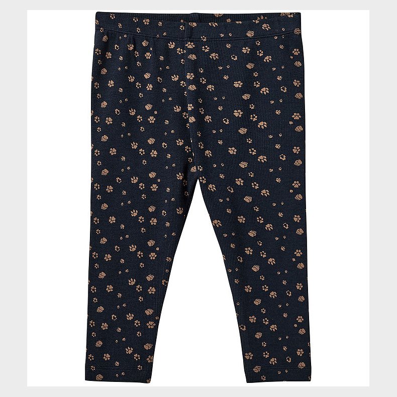 Sofie Schnoor Leggings - Rib - Dark Blue m. Print