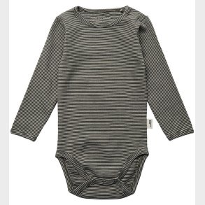 Sofie Schnoor Body l/ - August - Forest Green m. Striber