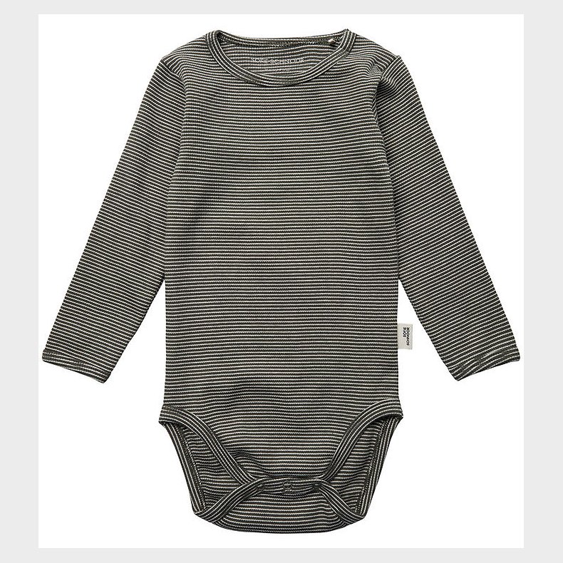 Sofie Schnoor Body l/ - August - Forest Green m. Striber