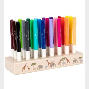 Konges Sljd Tuscher i Trklods - 24 stk. - Safari