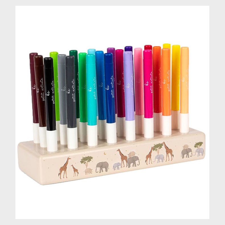 Konges Sljd Tuscher i Trklods - 24 stk. - Safari