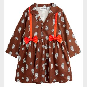 Mini Rodini Kjole - Paisley Aop - Brown