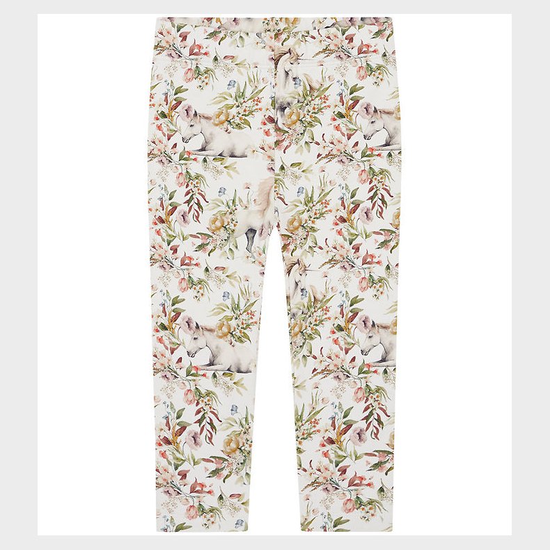 Hust and Claire Leggings - Lisa - Oat Milk m. Enhjrninge