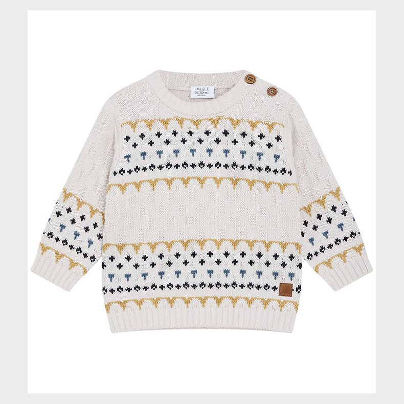 Hust and Claire Bluse - Strik - Pilou - Oat Milk