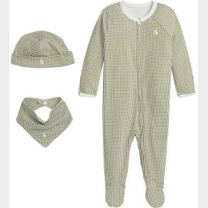 Polo Ralph Lauren Gaveske - 3 Dele - Gr/Hvidternet