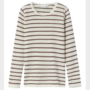 Name It Bluse - Uld - NkfWang - Snow White/Sparrow