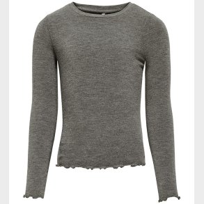 Kids Only Bluse - KogAmour - Dark Grey Melange