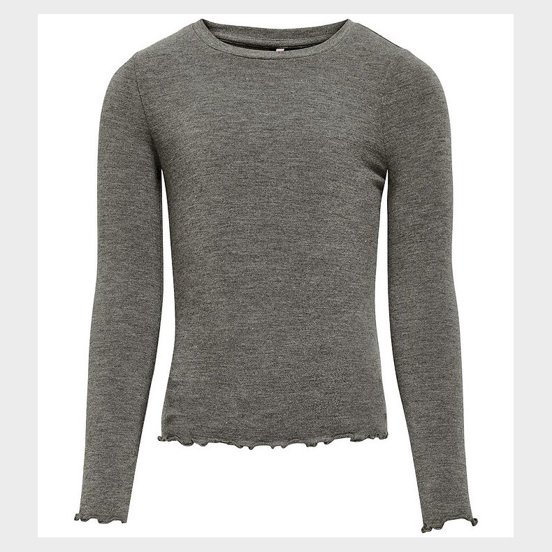 Kids Only Bluse - KogAmour - Dark Grey Melange