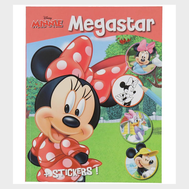 Megastar Malebog m. Klistermrker - 128 Sider - Disney Minnie