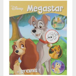 Megastar Malebog m. Klistermrker - 128 Sider - Disney