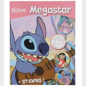 Megastar Malebog m. Klistermrker - 128 Sider - Disney Stitch