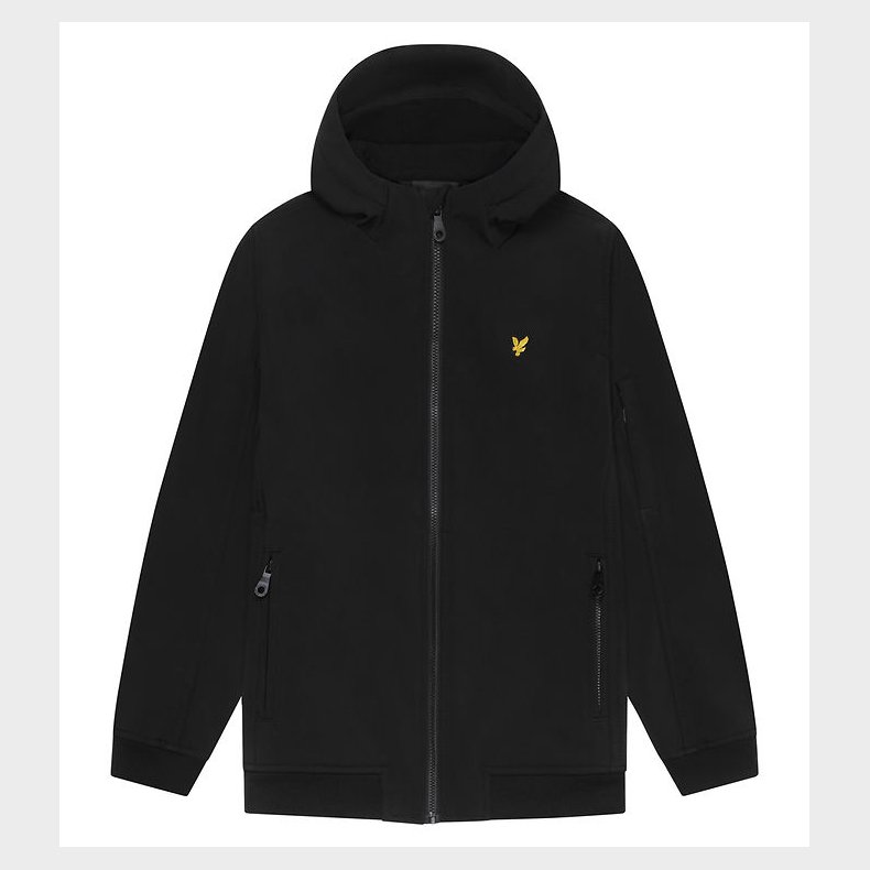 Lyle & Scott Softshelljakke m. Fleece - Jet Black