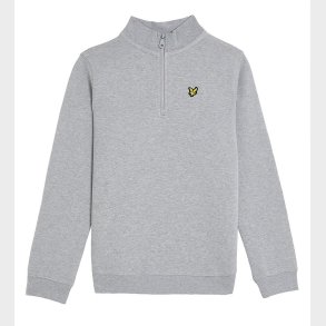 Lyle & Scott Sweatshirt - Quater Zip - Light Grey Marl