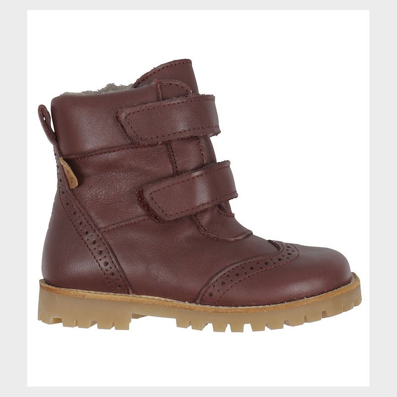 Pom Pom Vinterst�vler - Broque Velcro Boot Tex - Deep Rouge m. F