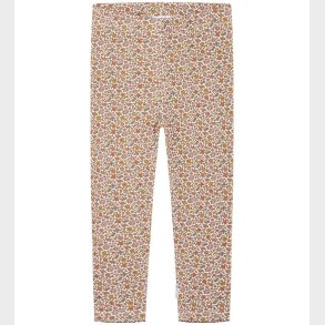 Hust and claire Leggings - Vaflet - Lamia - Oat Milk m. Blomster