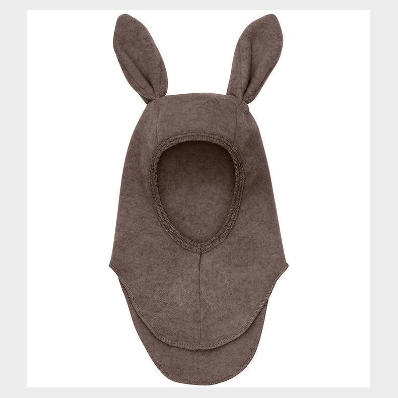 Huttelihut Elefanthue - Uldfleece - 1-lags - Brown Melange m. �r