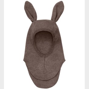 Huttelihut Elefanthue - Uldfleece - 1-lags - Brown Melange m. �r