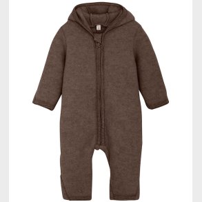 Huttelihut K�redragt - Uldfleece - Brown Melange m. �rer