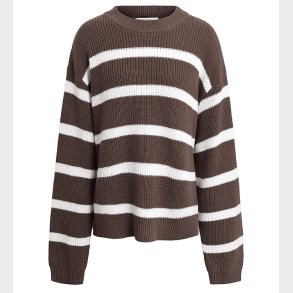 Hound Bluse - Strik - Stripe Knit - Brun/Hvid