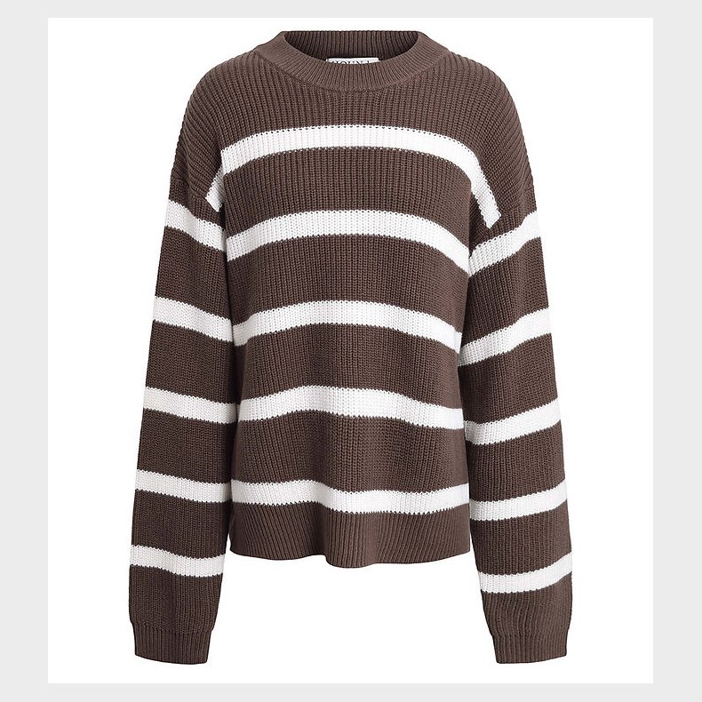 Hound Bluse - Strik - Stripe Knit - Brun/Hvid