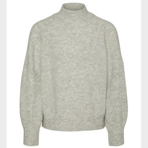 Vero Moda Girl Bluse - Strik - VmLeaf - Light Grey Melange