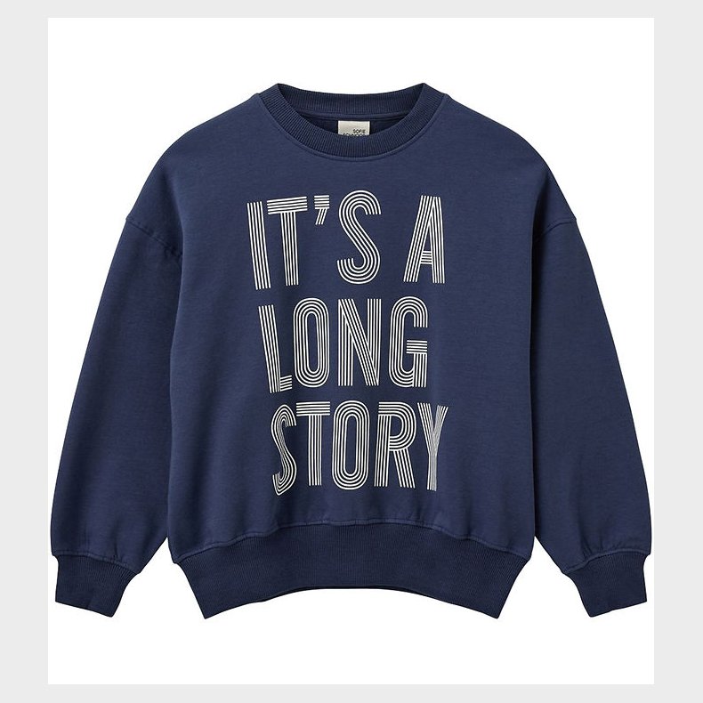 Sofie Schnoor Sweatshirt - Dark Navy m. Print