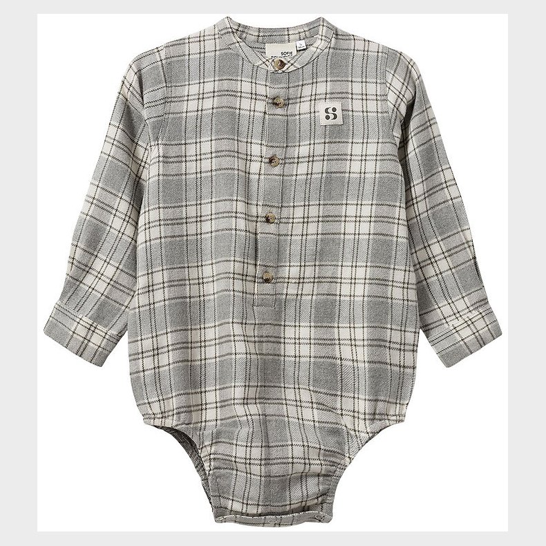 Sofie Schnoor Skjortebody - Khaki m. Tern