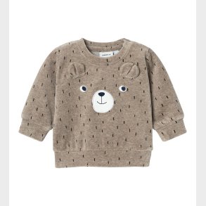 Name It Bluse - NbnNalwin - Velour - Weathered Teak