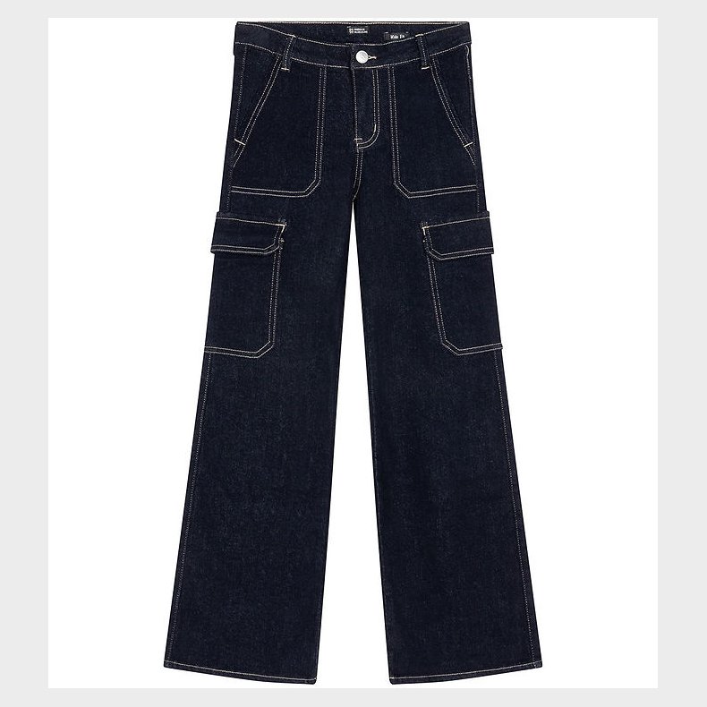 Indian Blue Jeans Jeans - Cargo - Wide Fit - Dark Denim