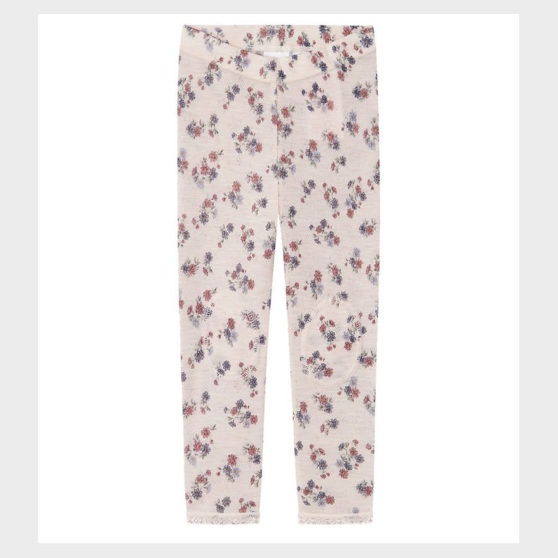 Name It Leggings - Uld - Noos - NmfWang - Lilac Ash m. Hulmnste