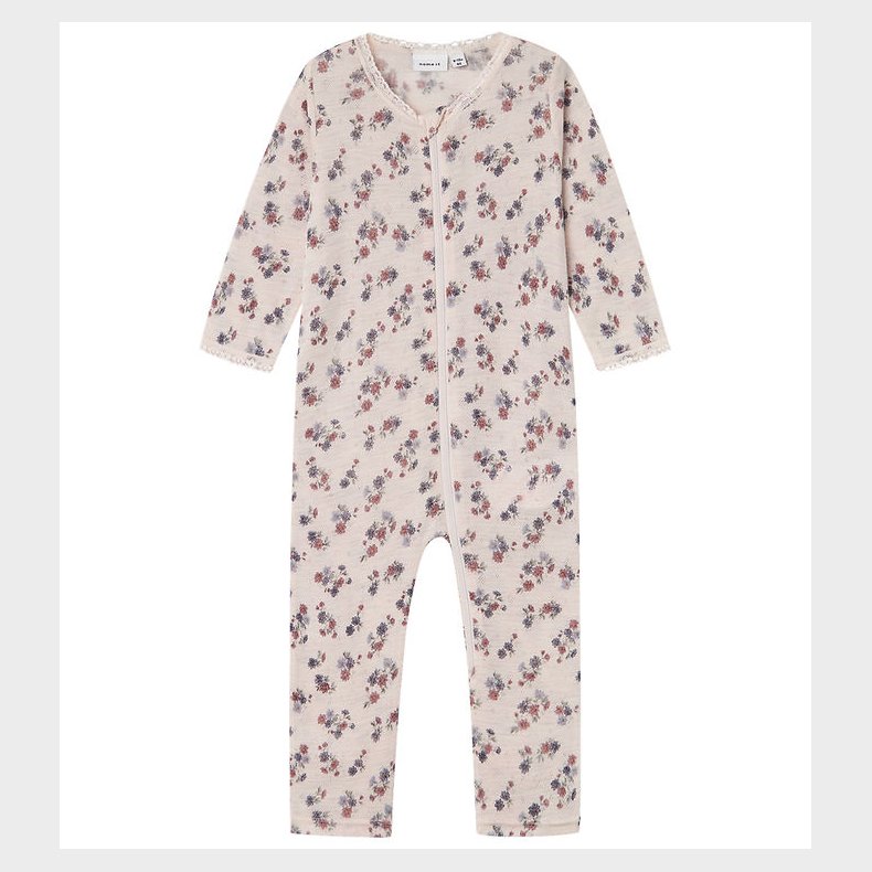 Name It Natdragt - Uld - Noos - NbfWang - Lilac Ash m. Hulmnste