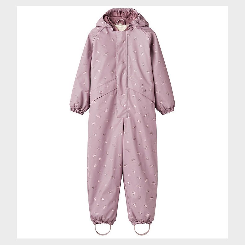 Wheat Regndragt m. Termo - PU - Aiko - Soft Lilac Flowers