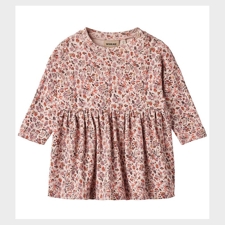 Wheat Kjole - Emmy - Pale Rose Flowers