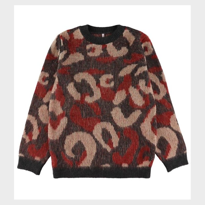 Kids Only Bluse - Strik - KogWild - Pirate Black/Salmon Rose + C