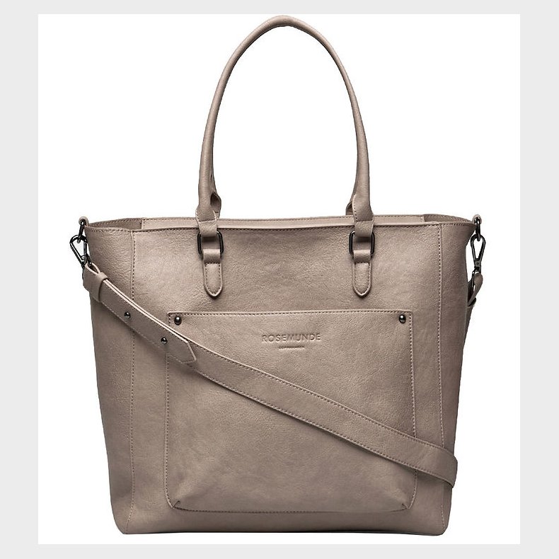 Rosemunde Shopper m. Clutch - 2 In 1 - Grey Black/Oxid