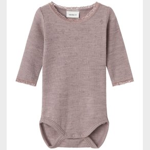 Name It Body l/ - Uld - Noos - NbfWang - Purple Dove m. Hulmns