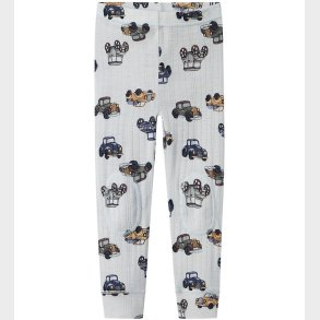 Name It Leggings - Uld - Noos - NmmWang - Gray Dawn m. Biler