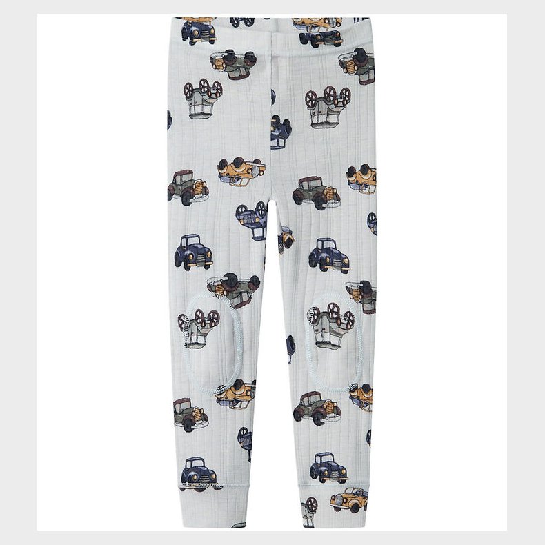 Name It Leggings - Uld - Noos - NmmWang - Gray Dawn m. Biler