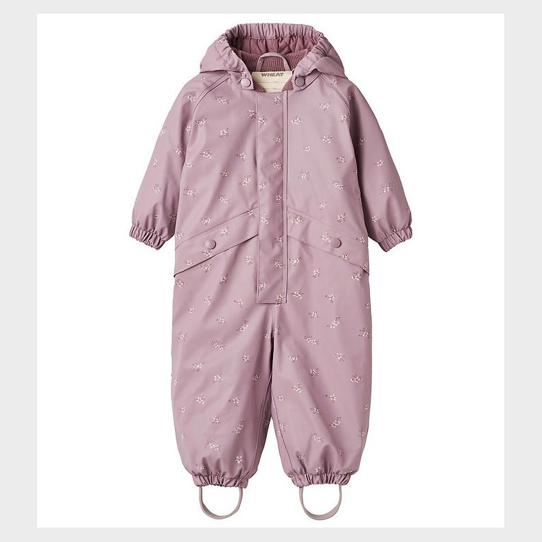 Wheat Regndragt m. Termo - PU - Aiko - Soft Lilac Flowers
