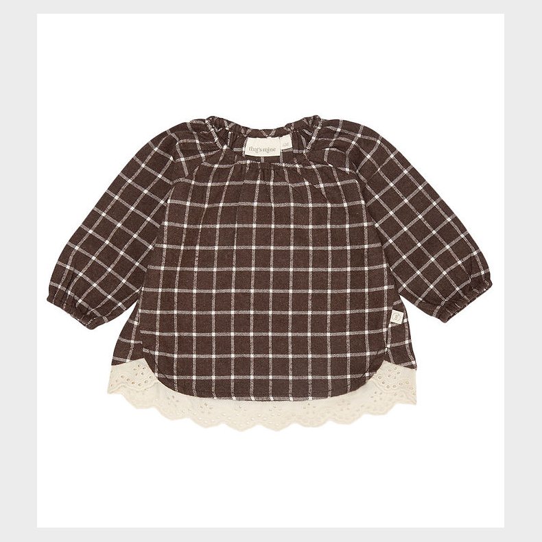 That's Mine Bluse - Henny - Dark Brown Melange