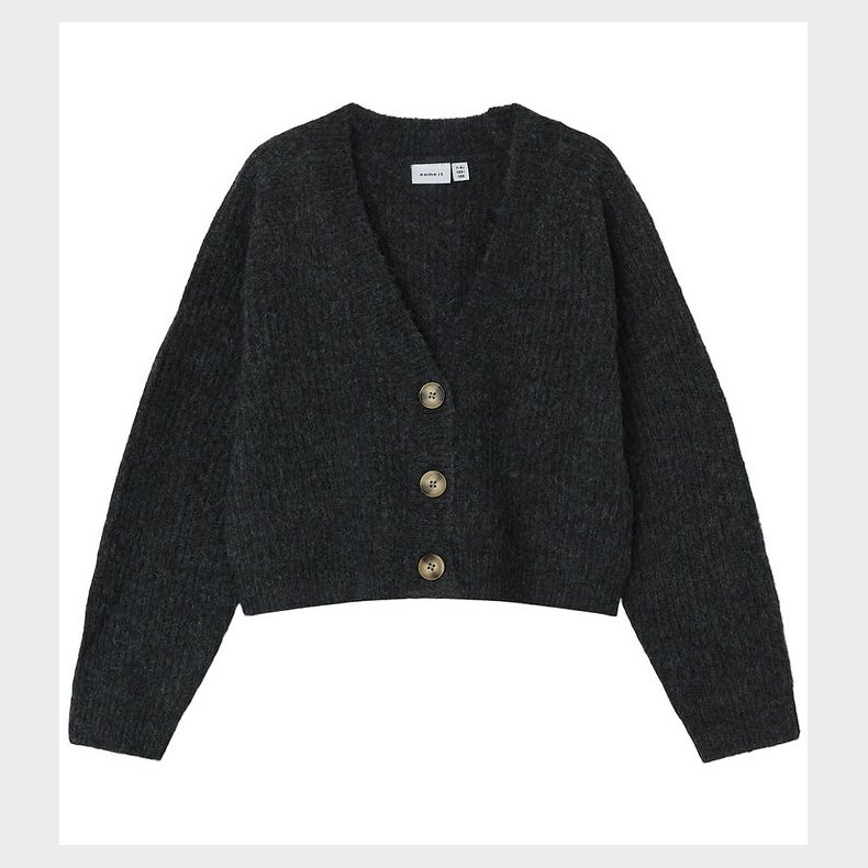 Name It Cardigan - Strik - Noos - NkfHolly - Dark Grey Melange
