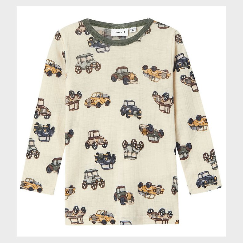 Name It Bluse - Uld - Noos - NmmWang - Snow White m. Biler