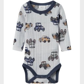 Name It Body l/ - Uld - Noos - NmmWang - Gray Dawn m. Biler