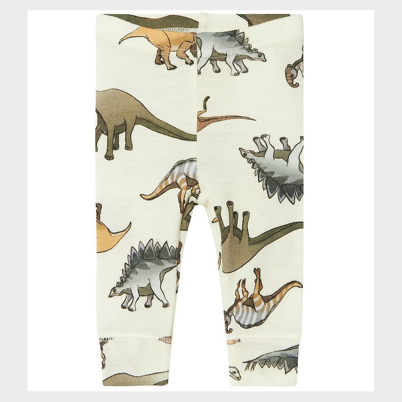 Name It Leggings - Uld - NbmWillitus - Snow White m. Dinosaurer